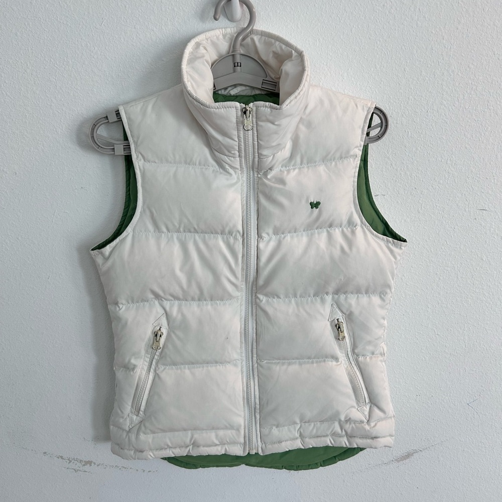 Aeropostale Girls Y20 Cream & Green Puffer Vest Butterfly
Size S